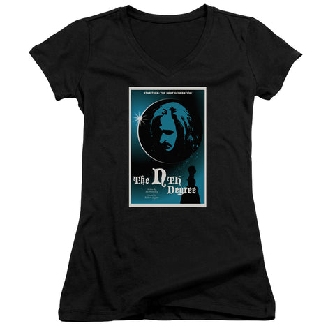 Star Trek/tng Season 4 Episode 19-junior V-neck-black