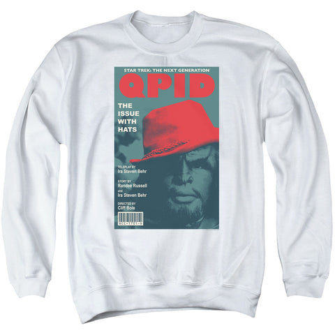 Star Trek/tng Season 4 Episode 20-adult Crewneck Sweatshirt-white