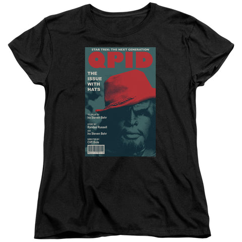 Star Trek/tng Season 4 Episode 20-s/s Womens Tee-black