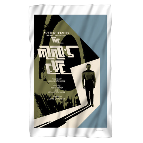 Star Trek/tng Season 4 Episode 24-fleece Blanket-white