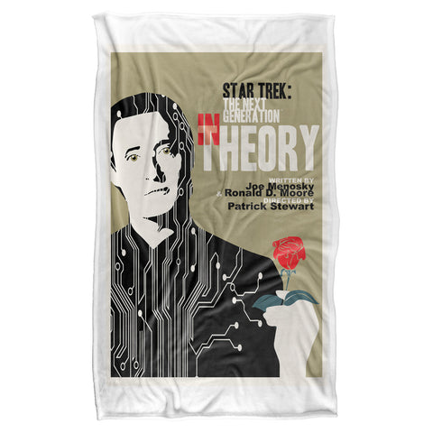 Star Trek/tng Season 4 Episode 25-silky Touch Blanket-white