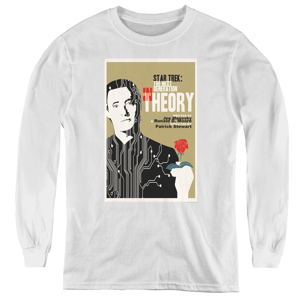 Star Trek/tng Season 4 Episode 25-youth Long Sleeve Tee-white