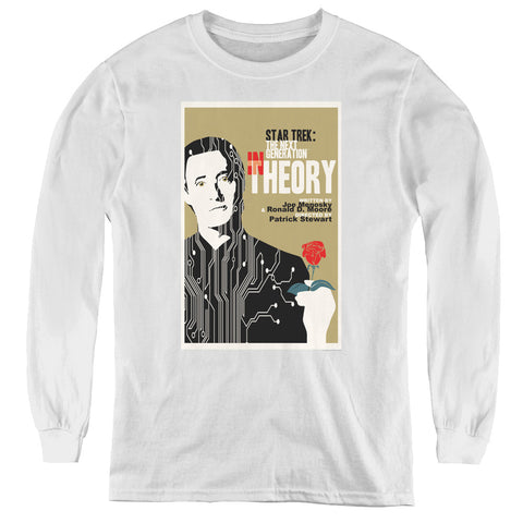 Star Trek/tng Season 4 Episode 25-youth Long Sleeve Tee-white