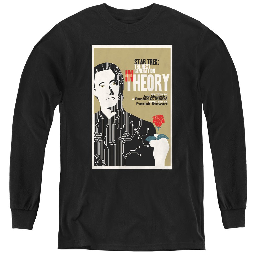 Star Trek/tng Season 4 Episode 25-youth Long Sleeve Tee-black