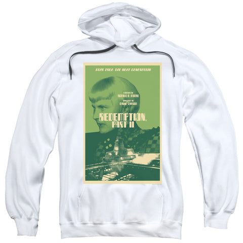 Star Trek/tng Season 5 Episode 1-adult Pull-over Hoodie-white