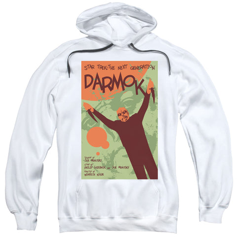 Star Trek/tng Season 5 Episode 2-adult Pull-over Hoodie-white