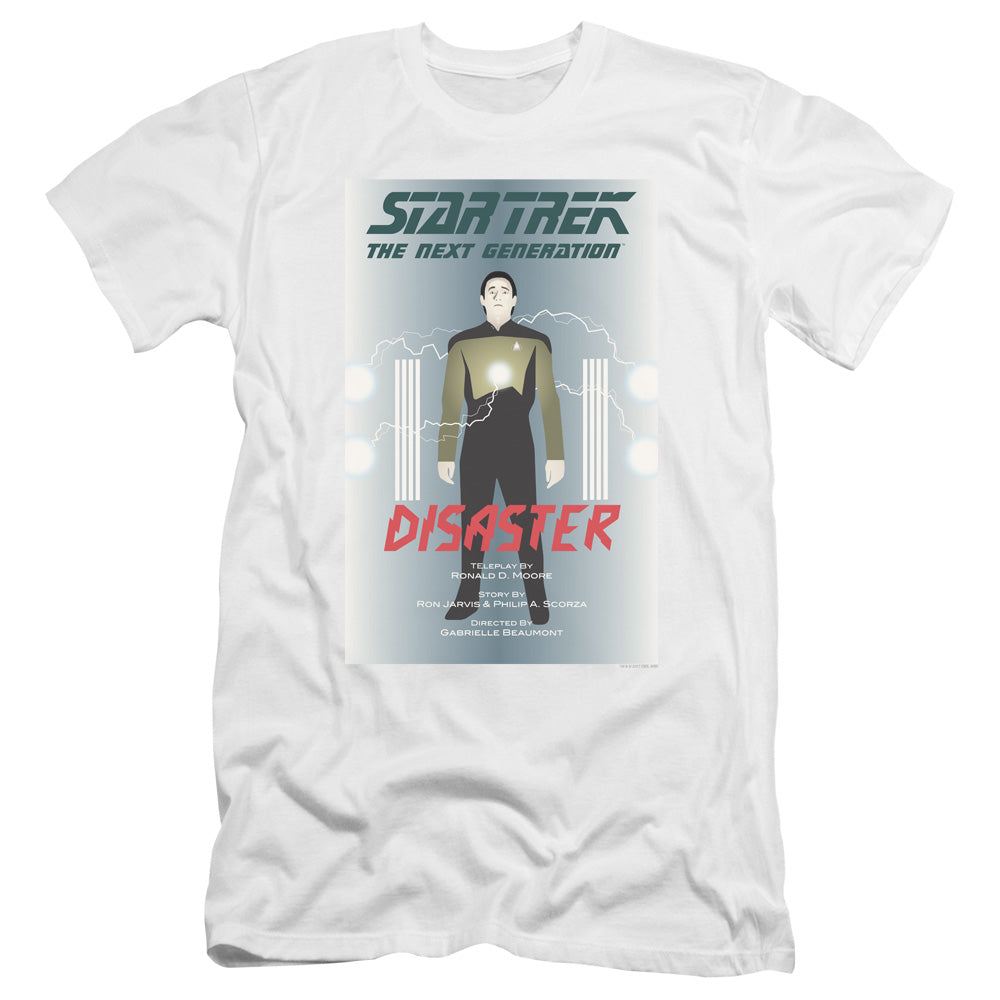 Star Trek/tng Season 5 Episode 5-premuim Canvas Adult Slim Fit 30/1-white