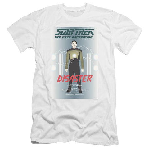 Star Trek/tng Season 5 Episode 5-premuim Canvas Adult Slim Fit 30/1-white
