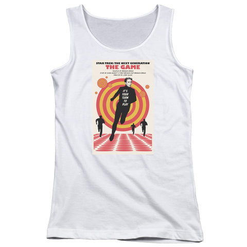 Star Trek/tng Season 5 Episode 6-juniors Tank Top-white