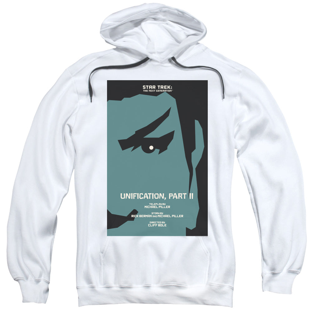 Star Trek/tng Season 5 Episode 8-adult Pull-over Hoodie-white