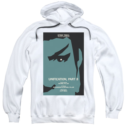Star Trek/tng Season 5 Episode 8-adult Pull-over Hoodie-white