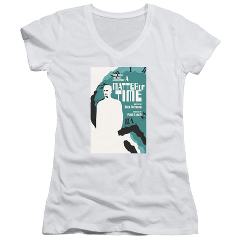Star Trek/tng Season 5 Episode 9-junior V-neck-white