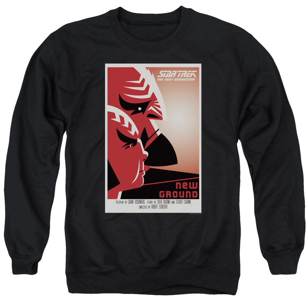 Star Trek/tng Season 5 Episode 10-adult Crewneck Sweatshirt-black