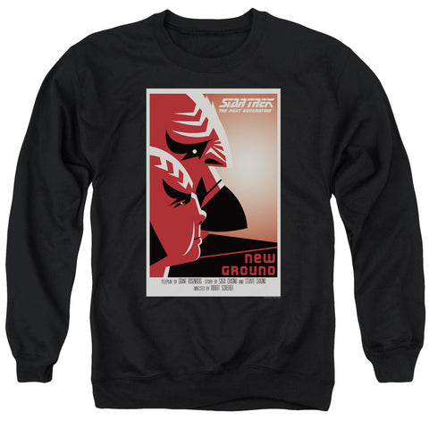 Star Trek/tng Season 5 Episode 10-adult Crewneck Sweatshirt-black