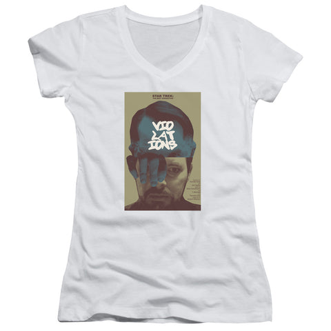 Star Trek/tng Season 5 Episode 12-junior V-neck-white