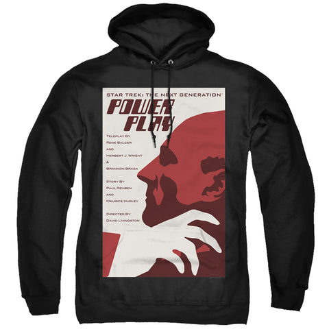 Star Trek/tng Season 5 Episode 15-adult Pull-over Hoodie-black