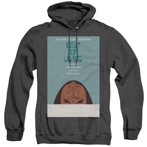 Star Trek/tng Season 5 Episode 20-adult Heather Hoodie-black