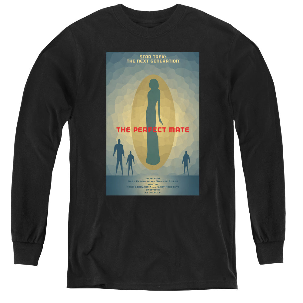 Star Trek/tng Season 5 Episode 21-youth Long Sleeve Tee-black