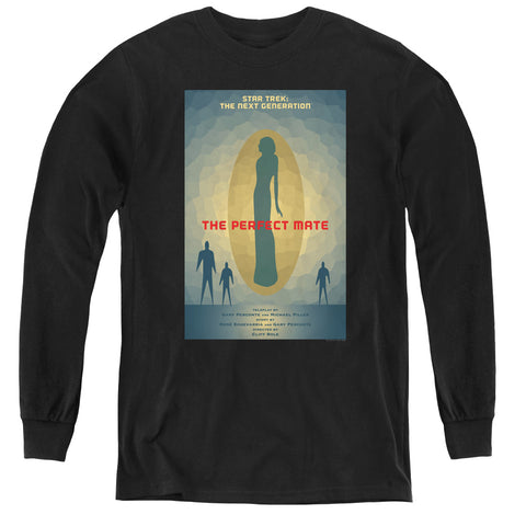 Star Trek/tng Season 5 Episode 21-youth Long Sleeve Tee-black
