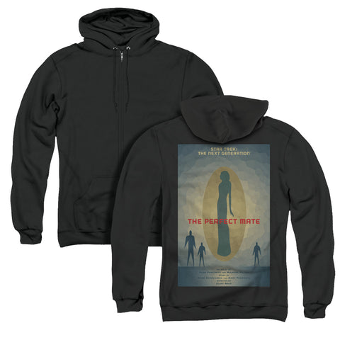 Star Trek/tng Season 5 Episode 21 (back Print) - Adult Zipper Hoodie-black