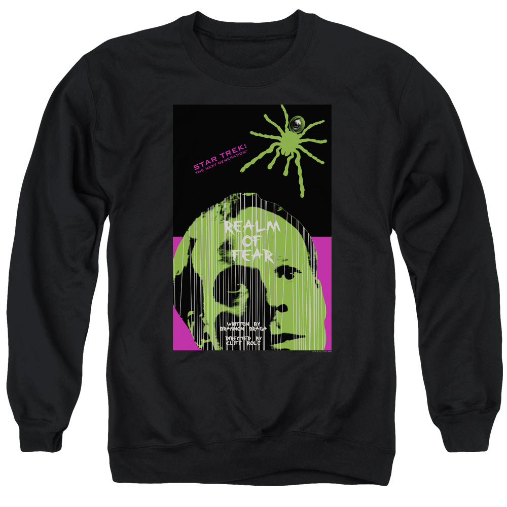 Star Trek/tng Season 6 Episode 2-adult Crewneck Sweatshirt-black