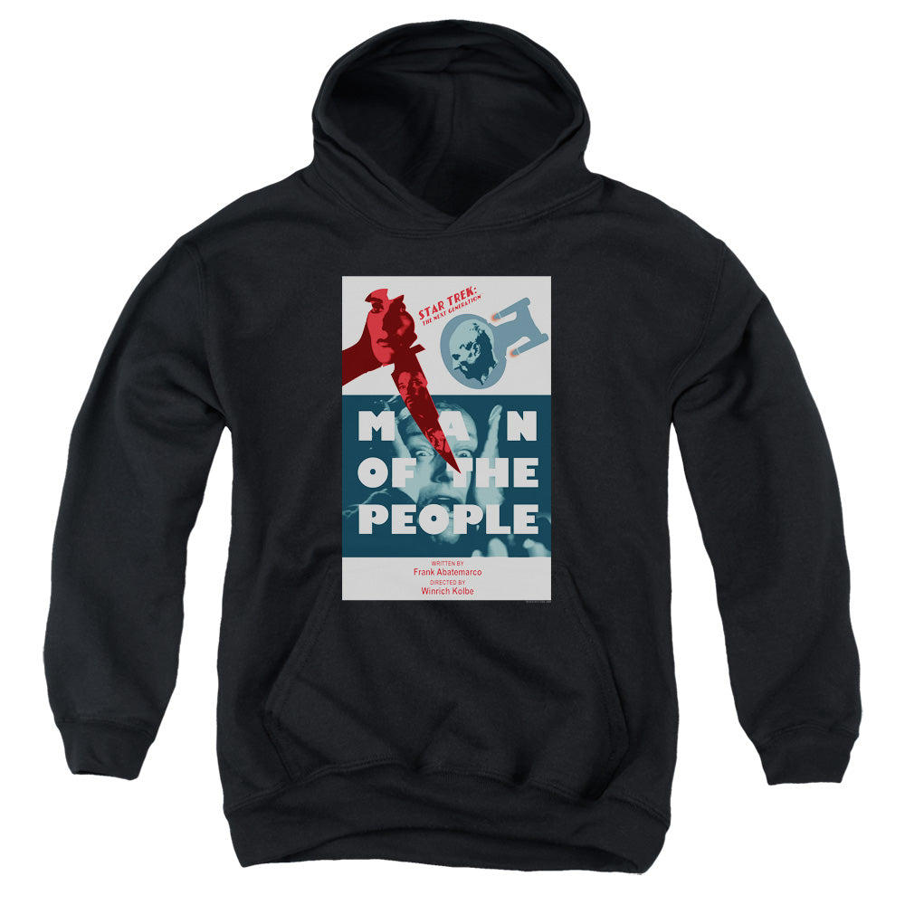Star Trek/tng Season 6 Episode 3-youth Pull-over Hoodie-black