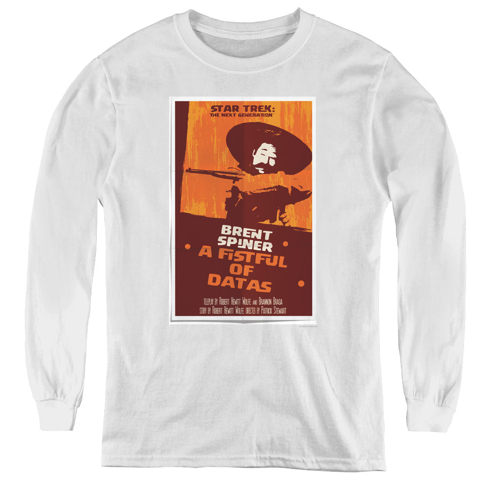 Star Trek/tng Season 6 Episode 8-youth Long Sleeve Tee-white