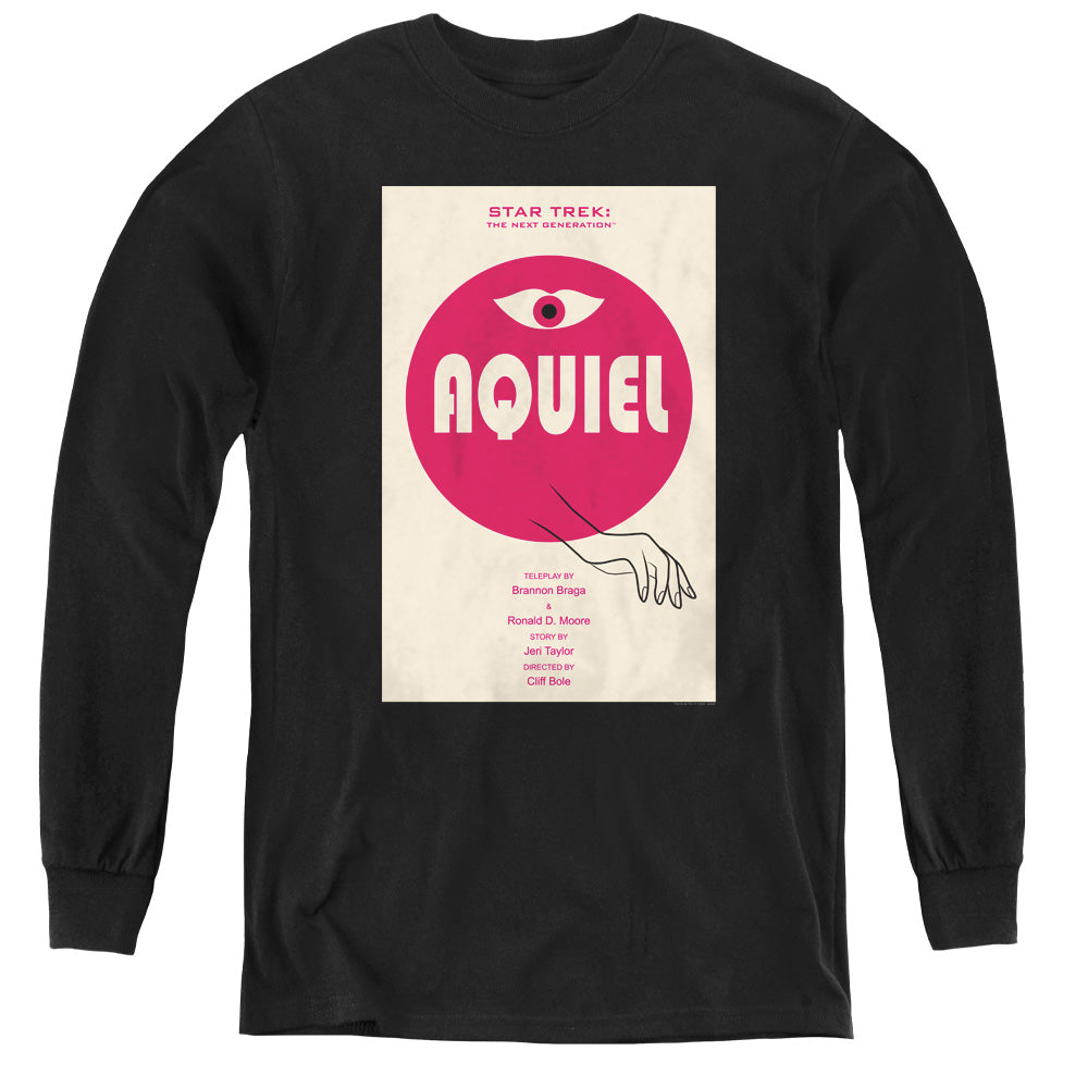 Star Trek/tng Season 6 Episode 13-youth Long Sleeve Tee-black