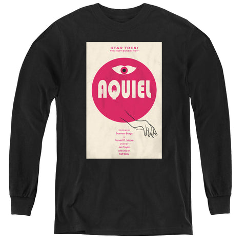 Star Trek/tng Season 6 Episode 13-youth Long Sleeve Tee-black