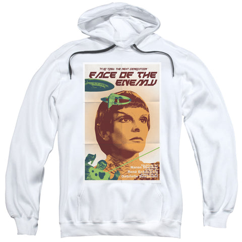 Star Trek/tng Season 6 Episode 14-adult Pull-over Hoodie-white