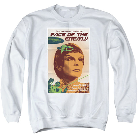Star Trek/tng Season 6 Episode 14-adult Crewneck Sweatshirt-white