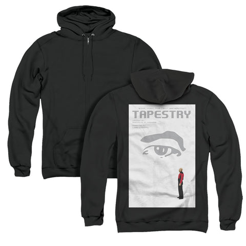Star Trek/tng Season 6 Episode 15 (back Print) - Adult Zipper Hoodie-black