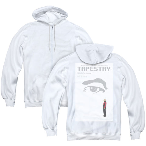Star Trek/tng Season 6 Episode 15 (back Print) - Adult Zipper Hoodie-white