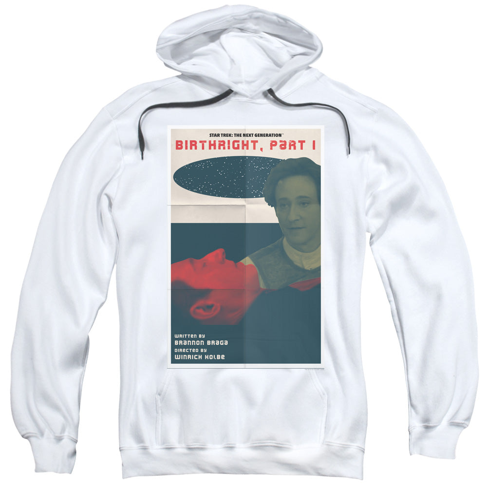 Star Trek/tng Season 6 Episode 16-adult Pull-over Hoodie-white