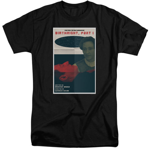 Star Trek/tng Season 6 Episode 16-s/s Adult Tall 18/1-black