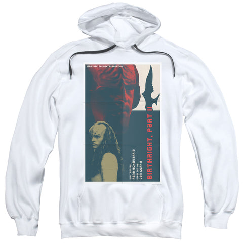 Star Trek/tng Season 6 Episode 17-adult Pull-over Hoodie-white