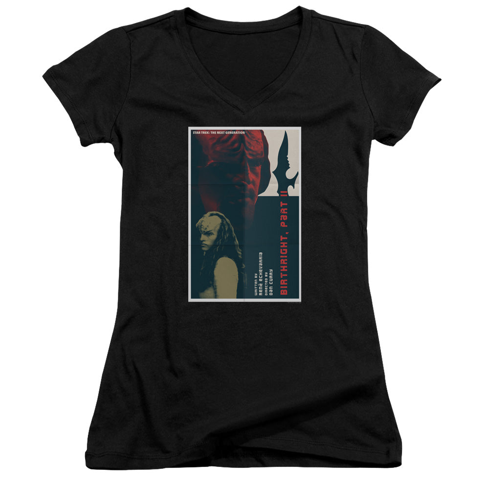 Star Trek/tng Season 6 Episode 17-junior V-neck-black