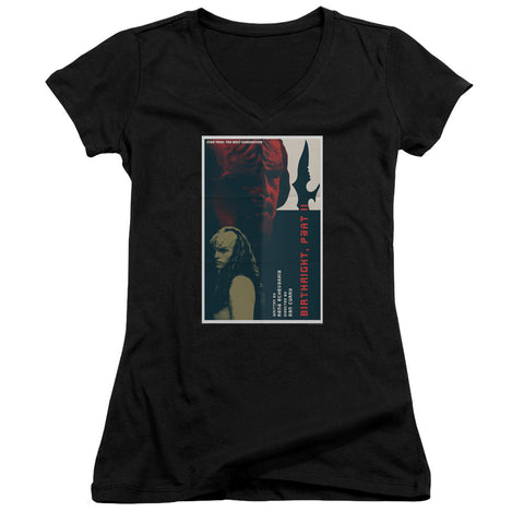Star Trek/tng Season 6 Episode 17-junior V-neck-black