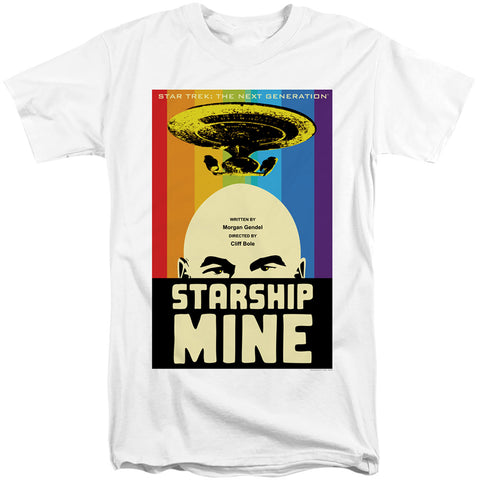Star Trek/tng Season 6 Episode 18-s/s Adult Tall 18/1-white