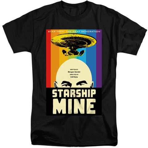Star Trek/tng Season 6 Episode 18-s/s Adult Tall 18/1-black