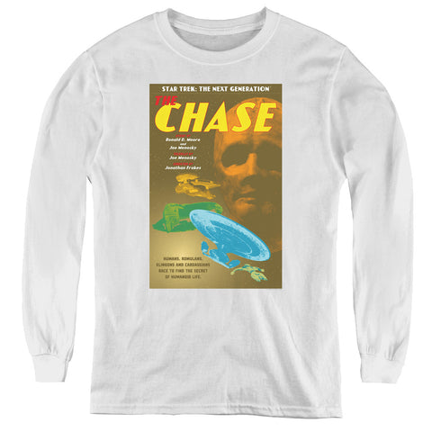 Star Trek/tng Season 6 Episode 20-youth Long Sleeve Tee-white