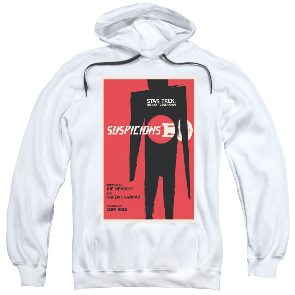 Star Trek/tng Season 6 Episode 22-adult Pull-over Hoodie-white