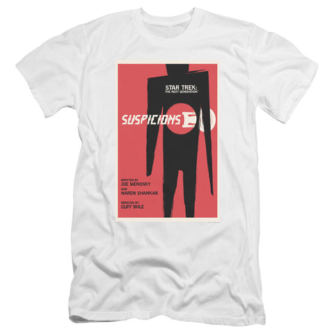 Star Trek/tng Season 6 Episode 22-premuim Canvas Adult Slim Fit 30/1-white