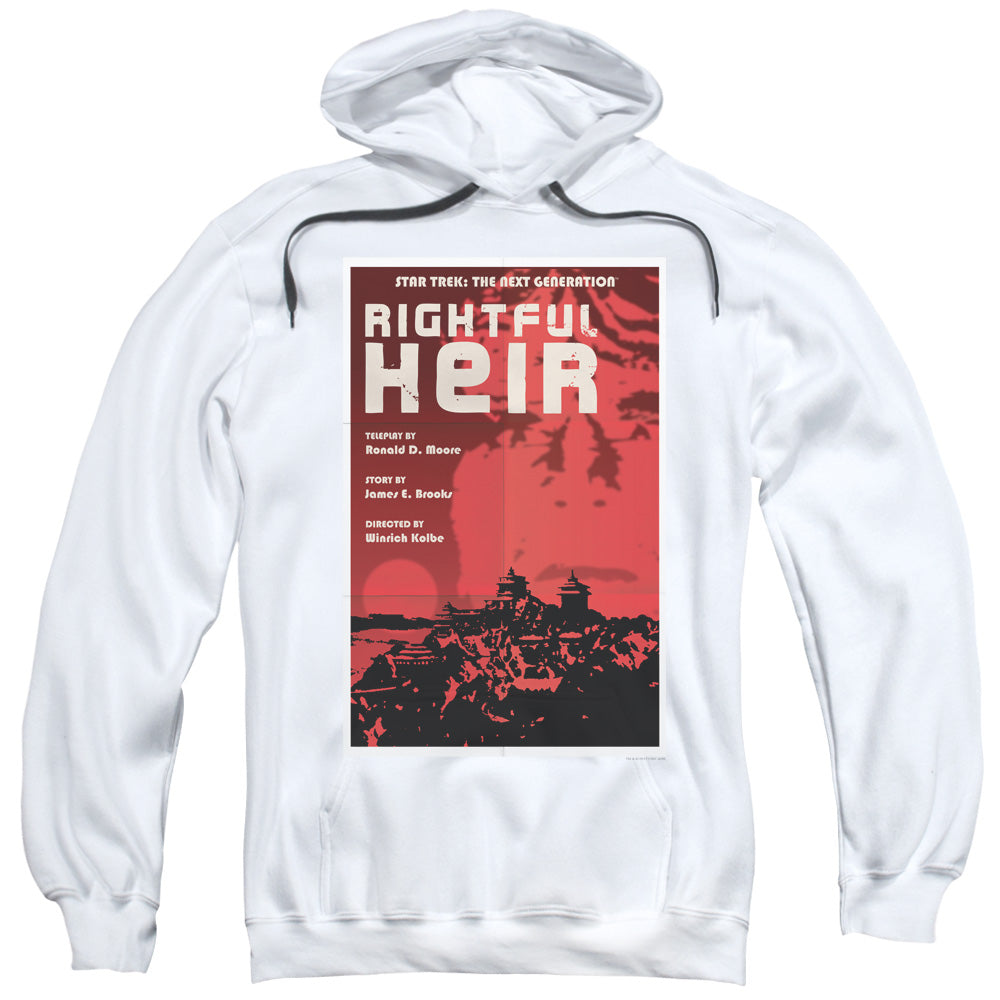 Star Trek/tng Season 6 Episode 23-adult Pull-over Hoodie-white
