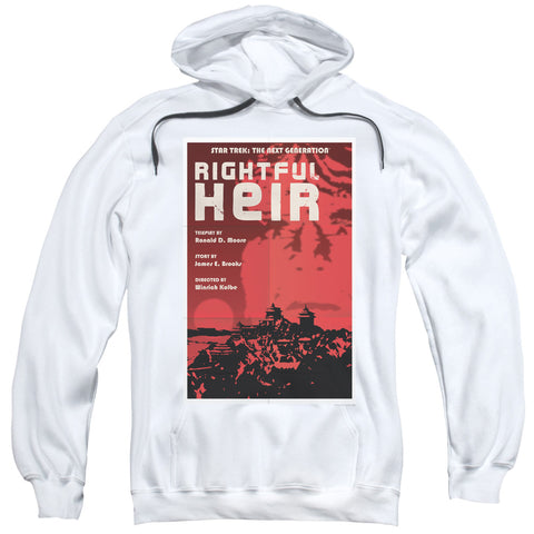 Star Trek/tng Season 6 Episode 23-adult Pull-over Hoodie-white