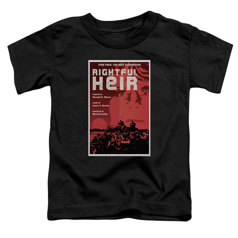 Star Trek/tng Season 6 Episode 23-s/s Toddler Tee-black