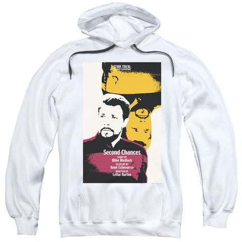Star Trek/tng Season 6 Episode 24-adult Pull-over Hoodie-white