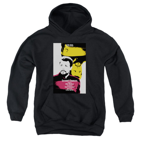 Star Trek/tng Season 6 Episode 24-youth Pull-over Hoodie-black