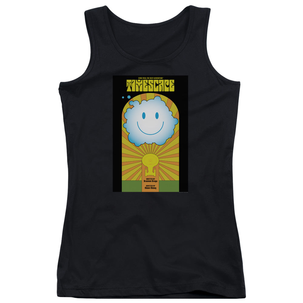 Star Trek/tng Season 6 Episode 25-juniors Tank Top-black
