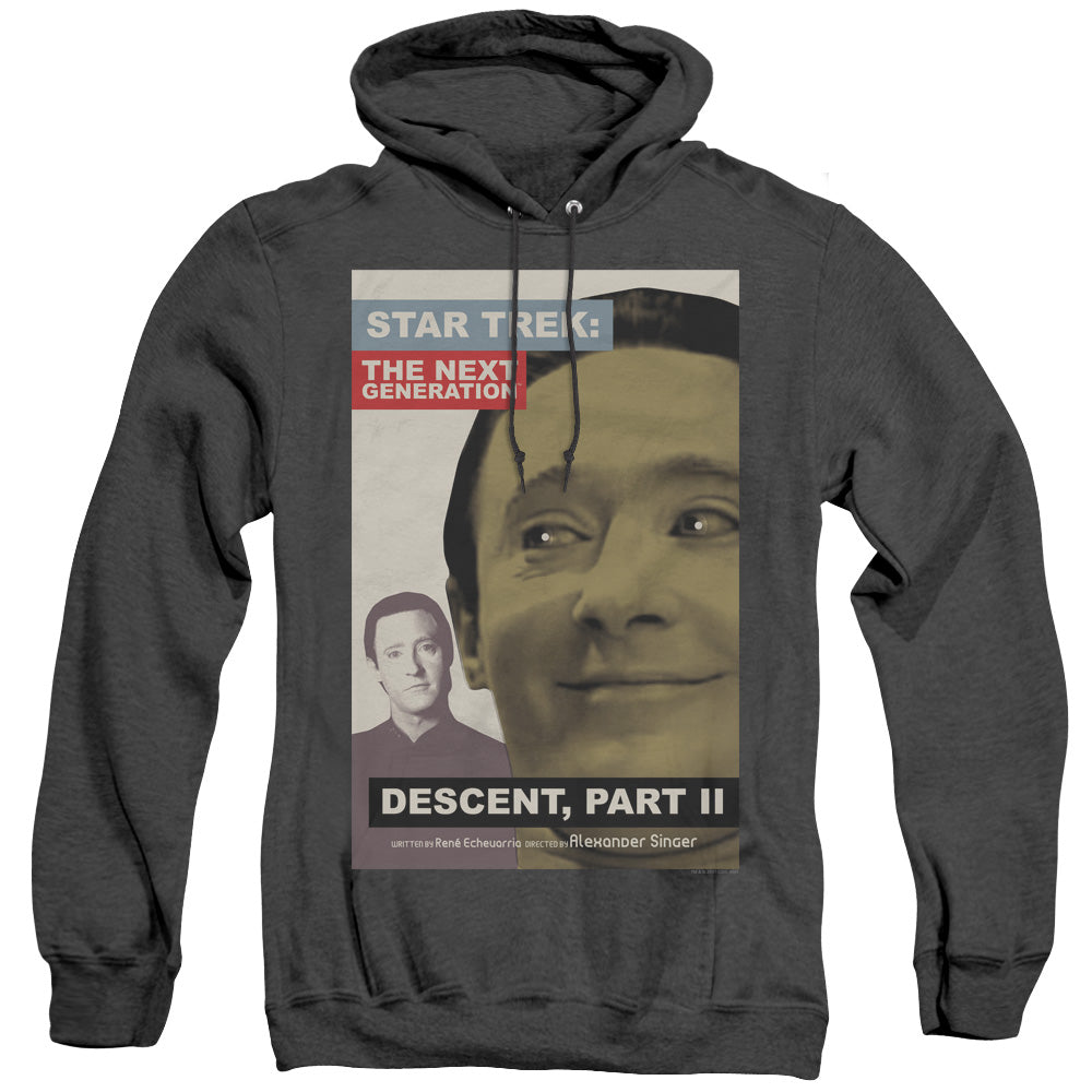 Star Trek/tng Season 7 Episode 1-adult Heather Hoodie-black